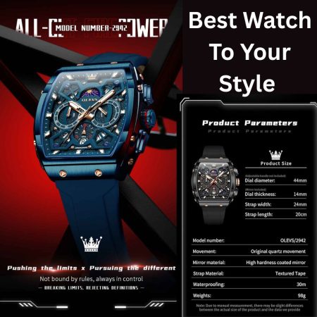 Decent And Stylish OLEVS Mens Watches Chronograph Waterproof