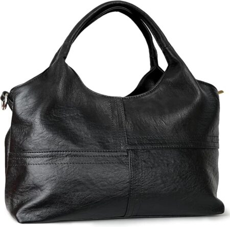 KOGTLA Vegan Leather Purses for Women with Detachable Satchel Strap, Ladies Handbags, Tote Hobo Bags with Top Handle